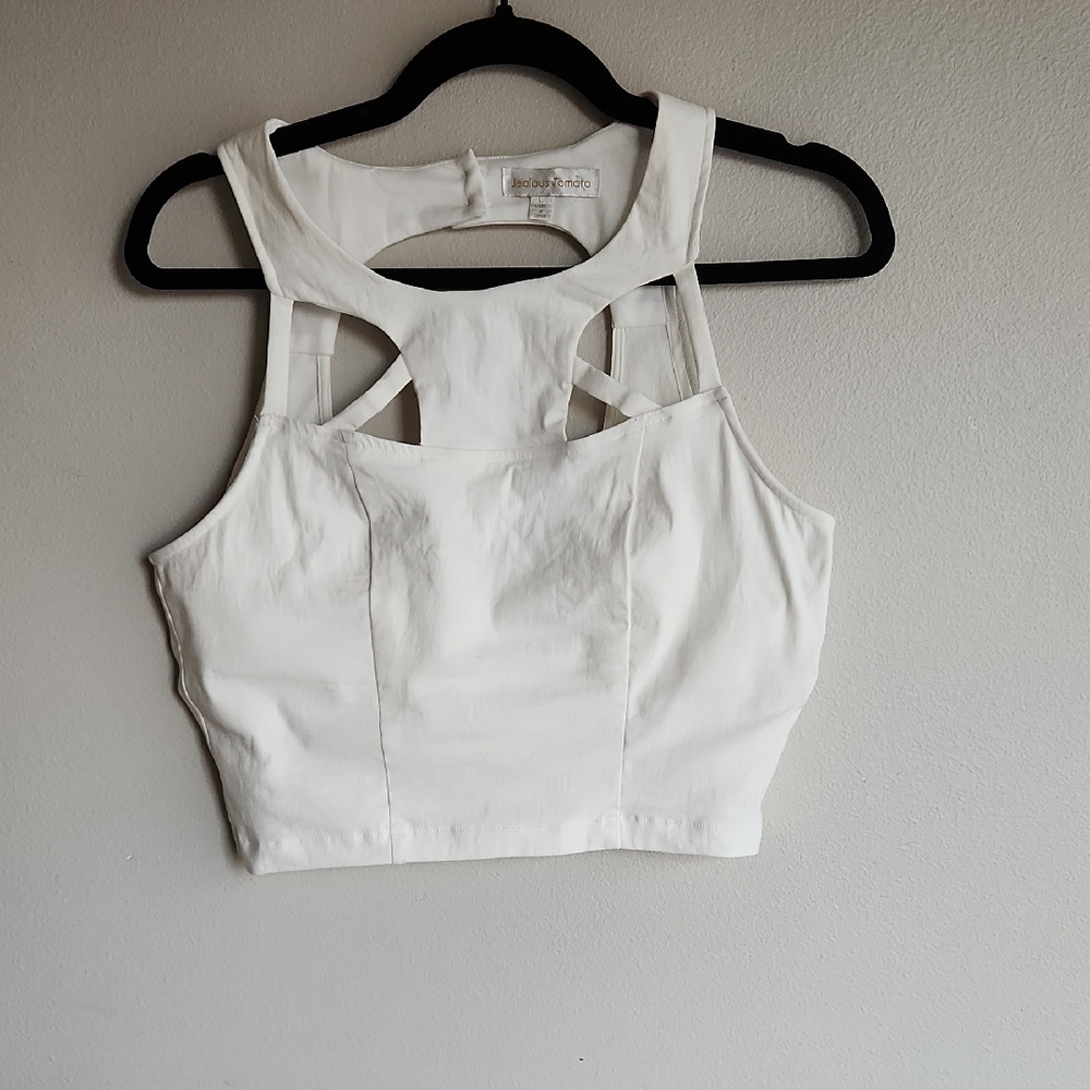 Jealous Tomato Elegant White Top